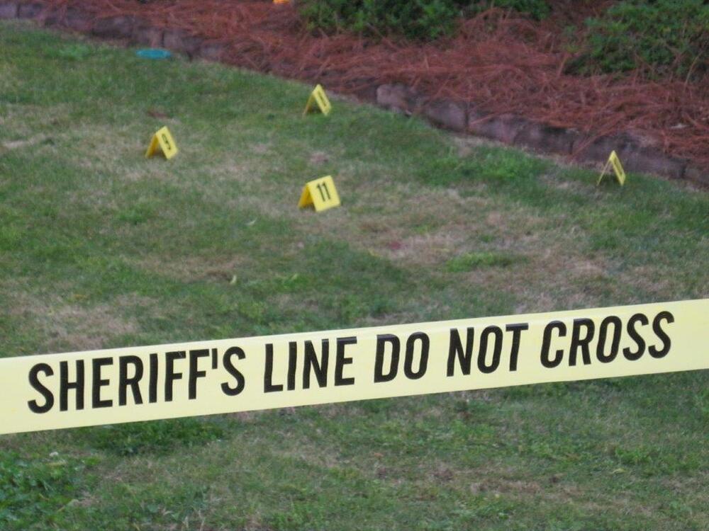 Sheriff's line- Do not cross