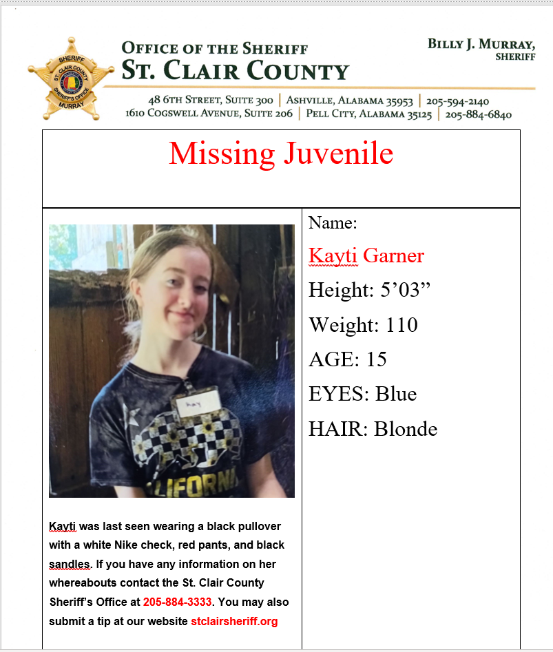 KAyti Garner Missing 