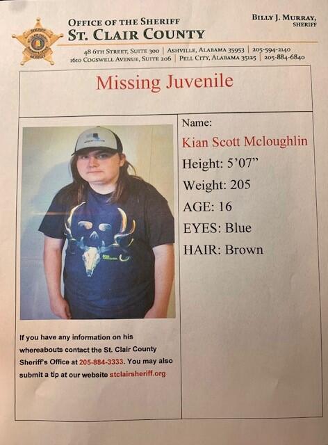 Kian Scott McLoughlin Missing 