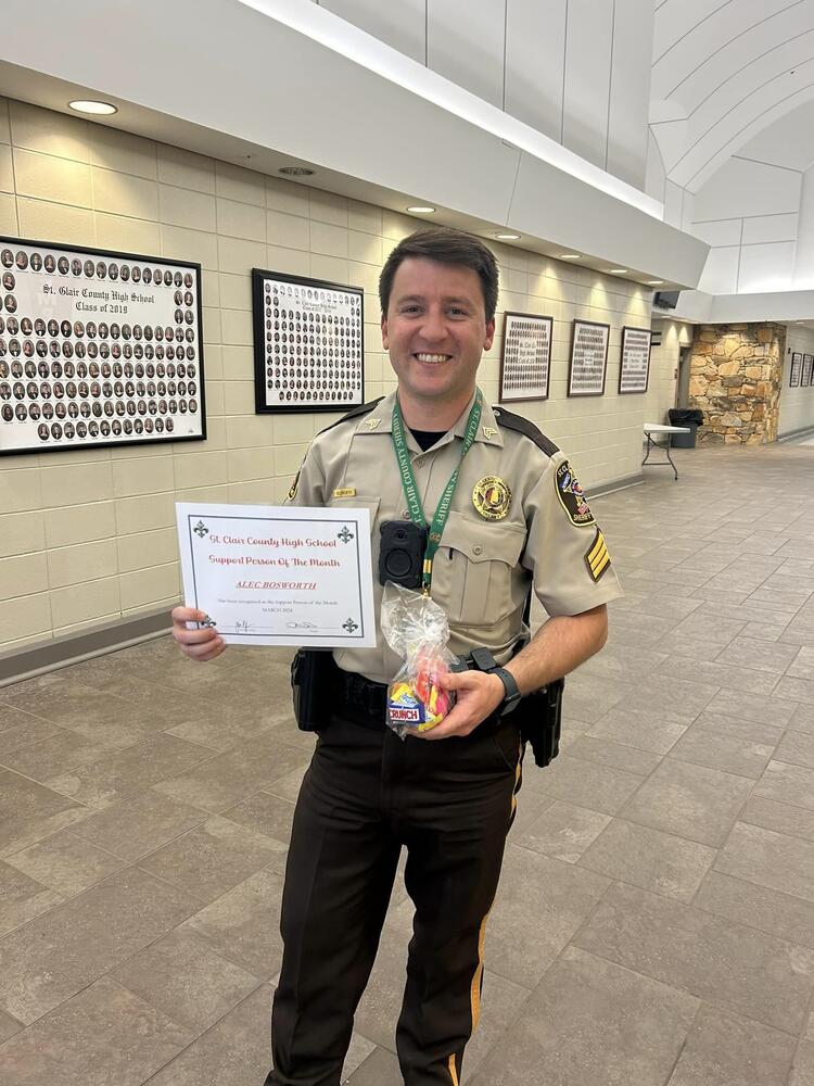 Sergeant Bosworth - Support person of the month March 2024